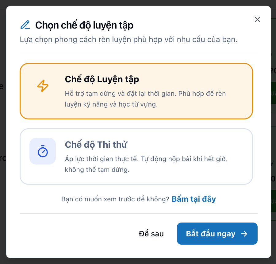 Adaptive Task Modes - Standard vs AI-Assisted drafting