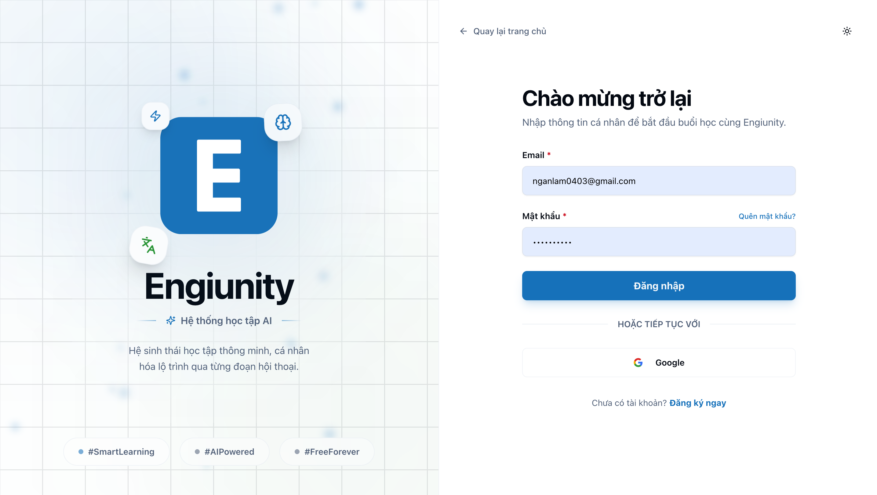 Sign In Interface - Modern authentication