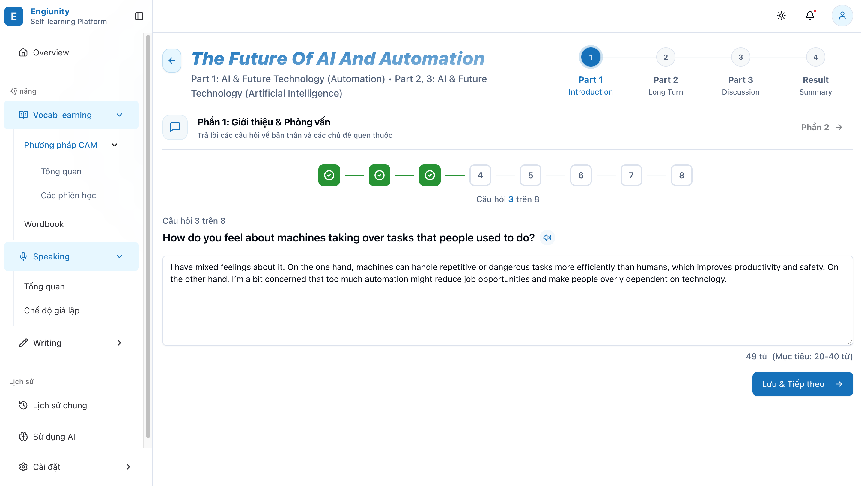IELTS Speaking Simulation